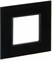 IEK SKANDY Стекло Черный Рамка 1-ая SK-F21Bl SK-M12-G-K02 - фото 73893