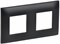 IEK SKANDY Черный Рамка 2-ая SK-F02Bl SK-M22-K02 - фото 73897