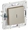 IEK SKANDY Шампань Выключатель 1-клавишный проходной с индикацией 10А SK-V08Sh SK-V12-1-10-K37 - фото 73991