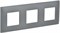 IEK SKANDY Серый Рамка 3-ая SK-F03Gr SK-M32-K03 - фото 74030