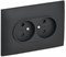 IEK SKANDY Графит Розетка 2-ая б/з с защитными шторками 10А в сборе SK-R09G SK-R23-10-K53-F - фото 74068