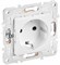 IEK SKANDY Арктический белый Розетка с/з с защитными шторками 16А б/к SK-R06W SK-R14-16-1-K01 - фото 74106