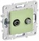 IEK SKANDY Мятный Розетка двойная TV+SAT SK-A13G SK-AF20-O-K06 - фото 74191