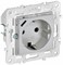 IEK SKANDY Серебряный Розетка с/з с защитными шторками 16А с USB C 18Вт SK-R17S SK-R14-16-U14-018-K23 - фото 74297