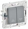 IEK SKANDY Серый Выключатель жалюзи 10А SK-V12Gr SK-V15-0-10-K03 - фото 74328