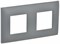 IEK SKANDY Серый Рамка 2-ая SK-F02Gr SK-M22-K03 - фото 74410