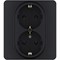 Legrand Inspiria антрацит розетка 2 x 2К+З - немецкий стандарт - 16 А - 250 В 673753 - фото 74702