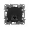 Legrand Etika антрацит розетка компьютерная 1-ая RJ45, категория 5е UTP 672641 - фото 74979