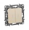 Legrand Etika слоновая кость переключатель 2-клавишный с подсветкой, 10А, Автоматические клеммы 672316 - фото 74985
