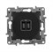 Legrand ETIKA антрацит зарядка USB C-C 672635 - фото 75060