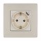 Legrand Etika Слоновая кость  Розетка с/з со шт. 16А 250В с USB тип C 1500мА 7,5Вт безвинтовые зажимы 672388 - фото 75068