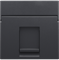 Niko Антрацит Накладка на розетку RJ 122-65100 - фото 75260