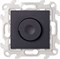 Simon 24 Графит Светорегулятор LED поворотно-нажимной проходной 6-60Вт 230В~ 2412313-038 - фото 75903
