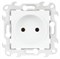 Simon 24 Белая Розетка 2К без защитных шторок 2450442-030 - фото 75938