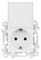 Simon 24 Белая Розетка 2К+3 Sсhuko IP44 c крышкой и защитными шторками 2450448-030 - фото 75944