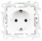 Simon 24 Белая Розетка 2К+3 с защитными шторками Push&Go 2420432-030 - фото 75955