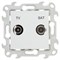 Simon 24 Белая Розетка TV-SAT одиночная 2410487-030 - фото 75970