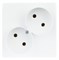 Simon 24 Белая Розетка двойная 2К без защитных шторок 2450457-030 - фото 75973