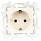 Simon 24 Слоновая кость Розетка 2К+3 Sсhuko без защитных шторок 2450434-031 - фото 76066