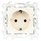 Simon 24 Слоновая кость Розетка 2К+3 без защитных шторок Push&Go 2420434-031 - фото 76068