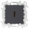 Simon 24 Графит Коннектор HDMI 1.4 2411094-038 - фото 76117