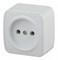 Intro 3-201-01 Розетка 2P, 16А-250В, IP20, ОУ, Polo, белый (20/400/4800) Б0036097 - фото 76244