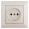 Intro Розетка Solo 4-201-02 без заземления 2P, 16А-250В, IP20, СУ, слоновая кость Б0053642 - фото 76336