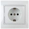 Intro 1Э-206-01 Розетка 2P+E Schuko со шторками, 16А-250В, СУ, б.л., Plano, белый (10/200/2000) Б0038831 - фото 76394