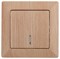 Intro 4-102-11 Выключатель с подсветкой, 10А-250В, СУ, Solo, сосна (10/200/2400) Б0053572 - фото 76413