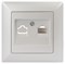 Intro Розетка Solo 4-303-06 информационная RJ45, IP20, СУ, перламутр Б0053993 - фото 76556