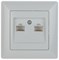 Intro 4-304-01 Розетка информационная 2xRJ45, СУ, Solo, белый (10/200/2400) Б0043389 - фото 76568