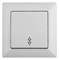 Intro Переключатель Solo 4-103-01 одноклавишный 10А-250В, IP20, СУ, белый Б0053575 - фото 76647