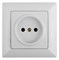 Intro Розетка Solo 4-201-01 без заземления 2P, 16А-250В, IP20, СУ, белый Б0053641 - фото 76658