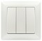 Intro Выключатель Solo 4-106-06 трехклавишный 10А-250В, IP20, СУ, перламутр Б0053606 - фото 76683