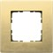 Jasmart Рамка 1-постовая, алюминий Champagne Gold G1001AG - фото 76885