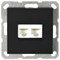 Jasmart G Черный матовый Розетка RJ45 двойная G6106PB - фото 76888