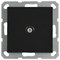 Jasmart G Черный матовый Розетка TV проходная G6002PB - фото 76899
