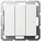 Jasmart G Белый глянцевый Выключатель 3-кл 10A 250V~ G3031W - фото 76953