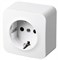 Jasmart FS Белый Розетка 1-ая со шт, накладного монтажа, 16AX 250V~ FS5501W - фото 76999