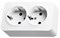 Jasmart FS Белый Розетка 2-ая со шт, накладного монтажа, 16AX 250V~ FS5504W - фото 77000