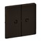 Legrand Valena Life Black лицевая панель для выключателя двухклавишного с подсветкой , антрацит. 756222 - фото 77089