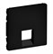 Legrand Valena Life Black лицевая панель для одиночных телефонных/информационных розеток, антрацит. 756412 - фото 77096