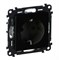 Legrand Valena Life Black Силовая розетка 2К+З 16А 250В с защитными шторками. Безвинтовые зажимы. С лицевой панелью, антрацит. 756320 - фото 77113