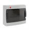 DKC Щиток настенный с дверцей 12 мод.,IP65, серый, с клеммным блоком 63А RB12W6TGD - фото 77533