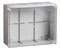IEK Коробка КМ41275 распаячная для о/п 240х195х90 мм IP44 (RAL7035, прозр. кр., кабельные вводы 5 шт) UKO10-240-195-090-K51-44 - фото 86575