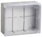 IEK Коробка КМ41278 распаячная для о/п 240х195х165 мм IP55 (RAL7035, прозр. кр., кабельные вводы 5 шт) UKO10-240-195-165-K51-55 - фото 86578