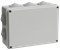 IEK Коробка КМ41244 распаячная для о/п 190х140х70 мм IP55 (RAL7035, 10 гермовводов) UKO11-190-140-070-K41-55 - фото 86648