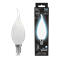 Gauss Лампа Filament Свеча на ветру 9W 610lm 4100К Е14 milky LED 104201209 - фото 89664