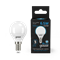 Gauss Лампа Шар 6.5W 550lm 6500K E14 LED 1/10/100 105101307 - фото 89711