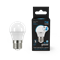 Gauss Лампа Шар 7W 550lm 6500K Е27 шаг. диммирование LED 105102307-S - фото 89876
